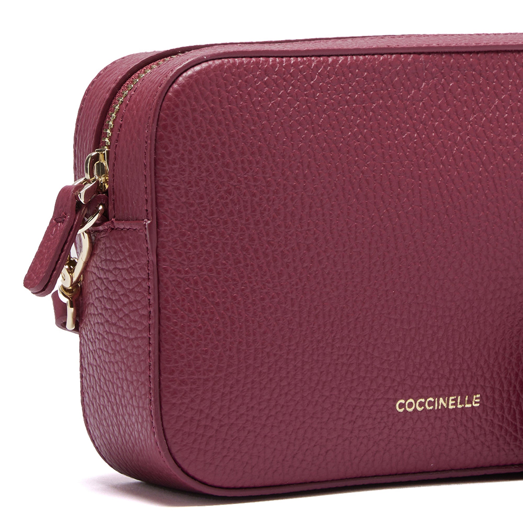 COCCINELLE Borsa Donna a Tracolla Rossa, In Vera Pelle, Tebe Large