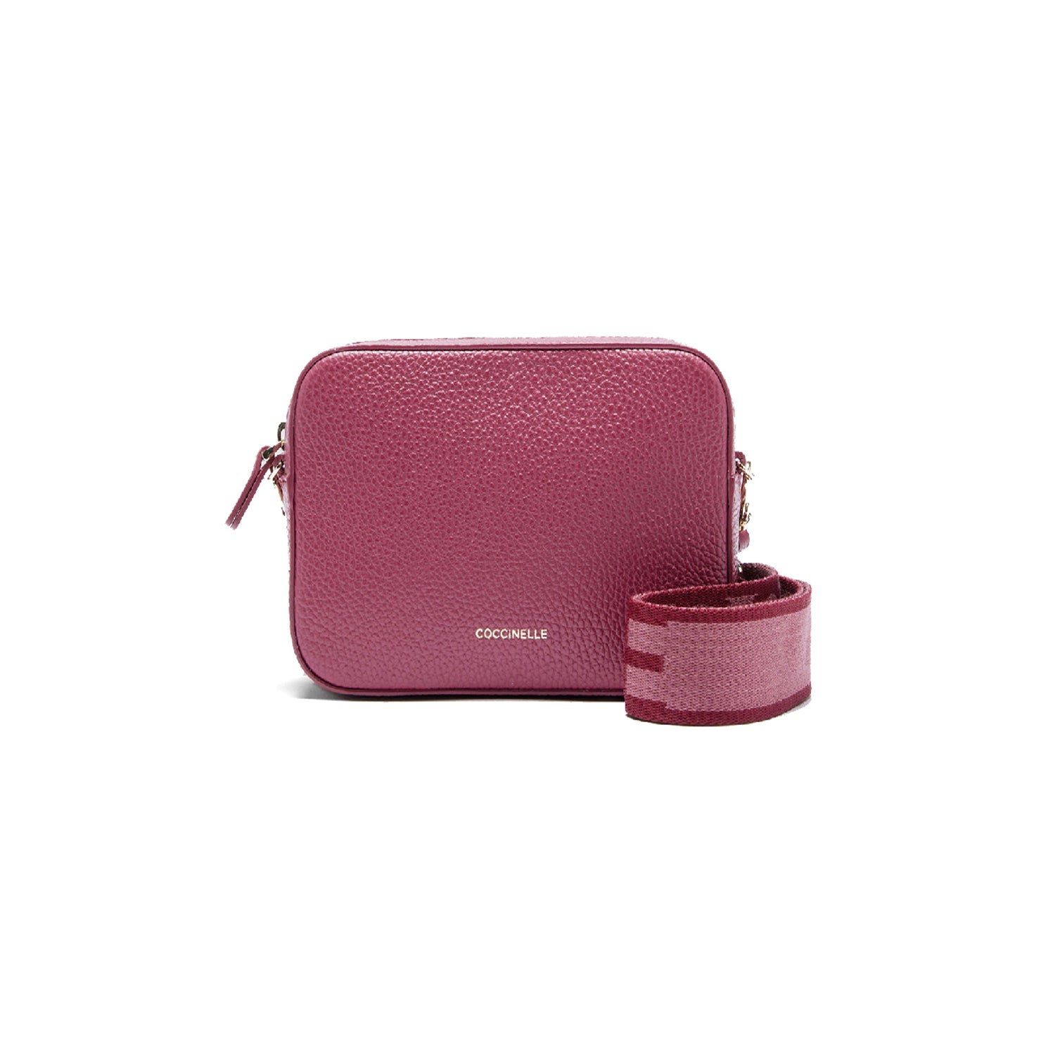 COCCINELLE Borsa Donna a Tracolla Rosa Antico, In Vera Pelle, Tebe Large