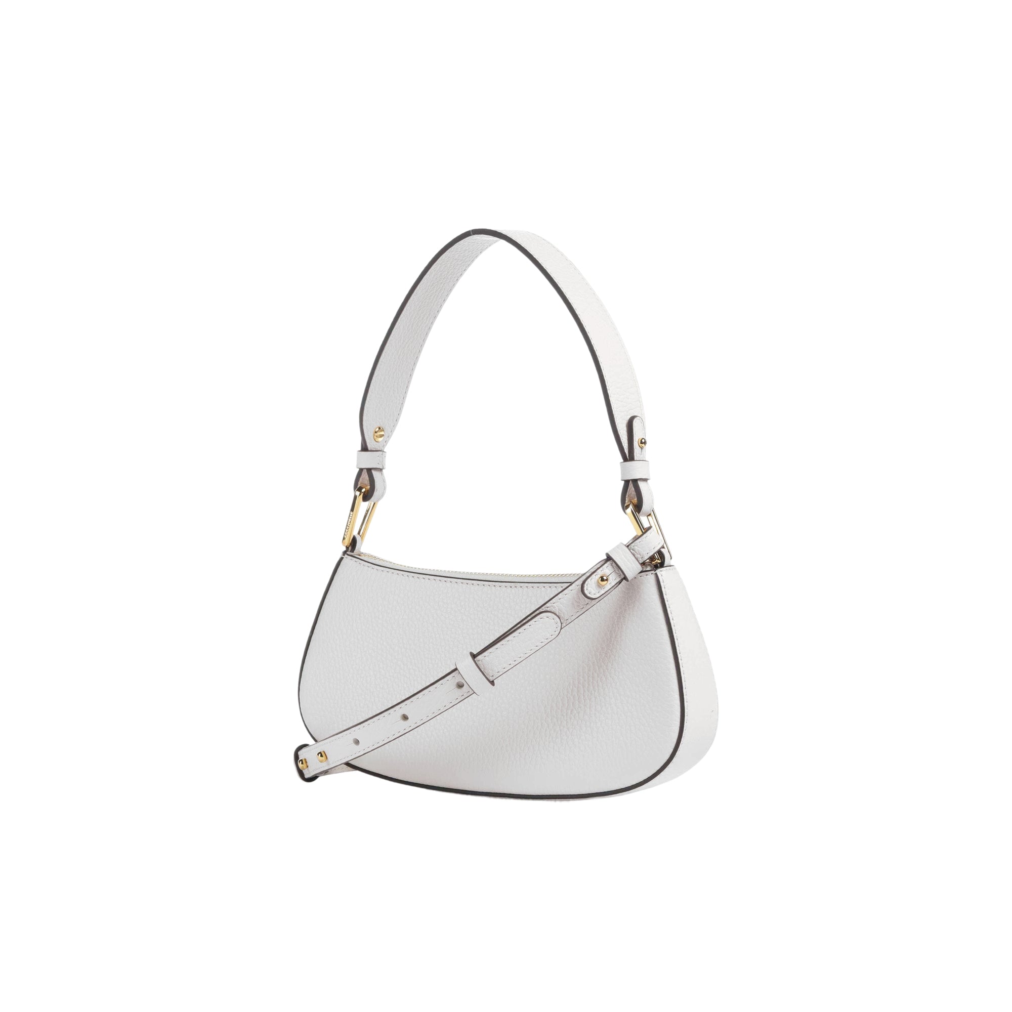 COCCINELLE Borsa Donna Hobo a Spalla Bianca, In Vera Pelle, Merveille