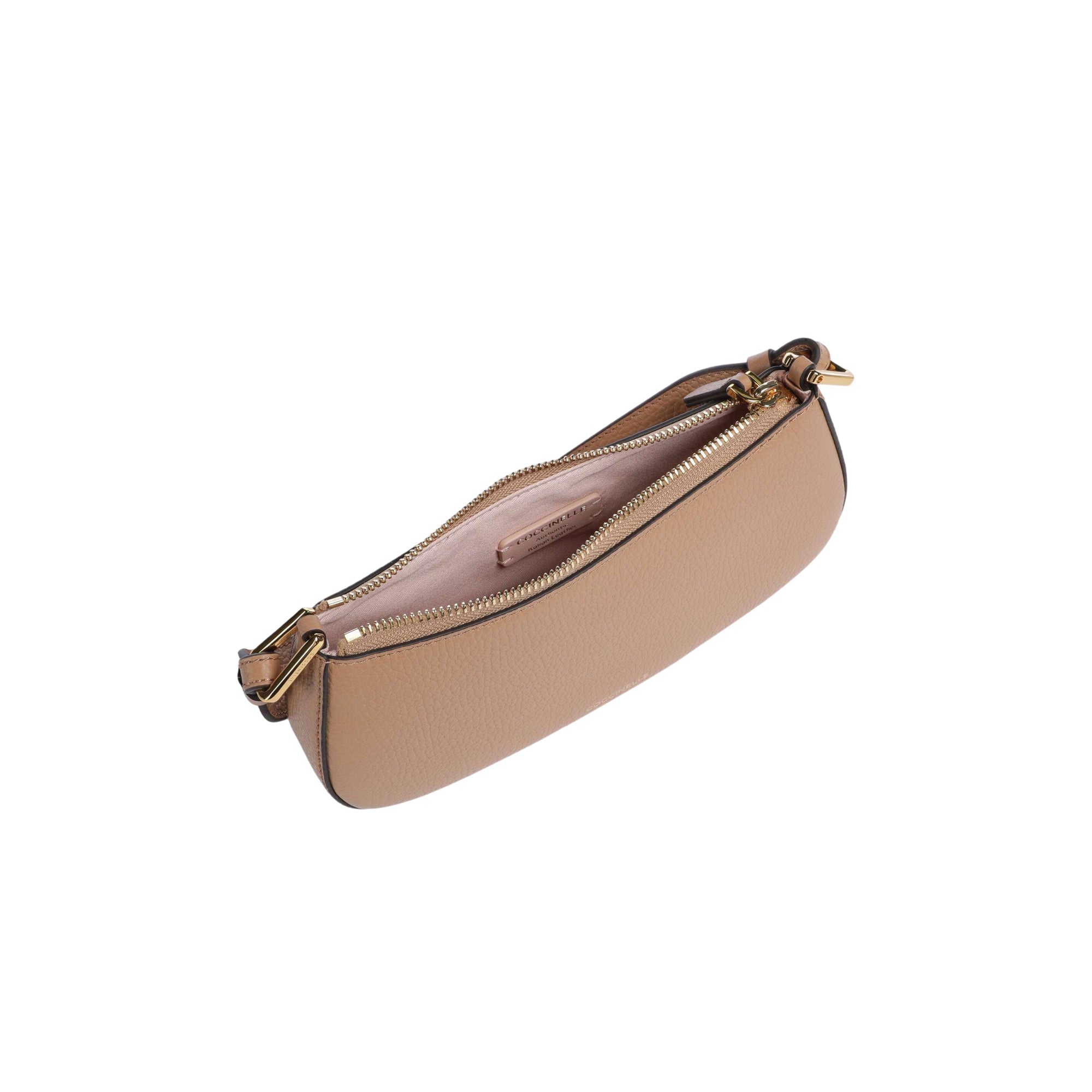 COCCINELLE Borsa Donna Hobo a Spalla Marrone, In Vera Pelle, Merveille
