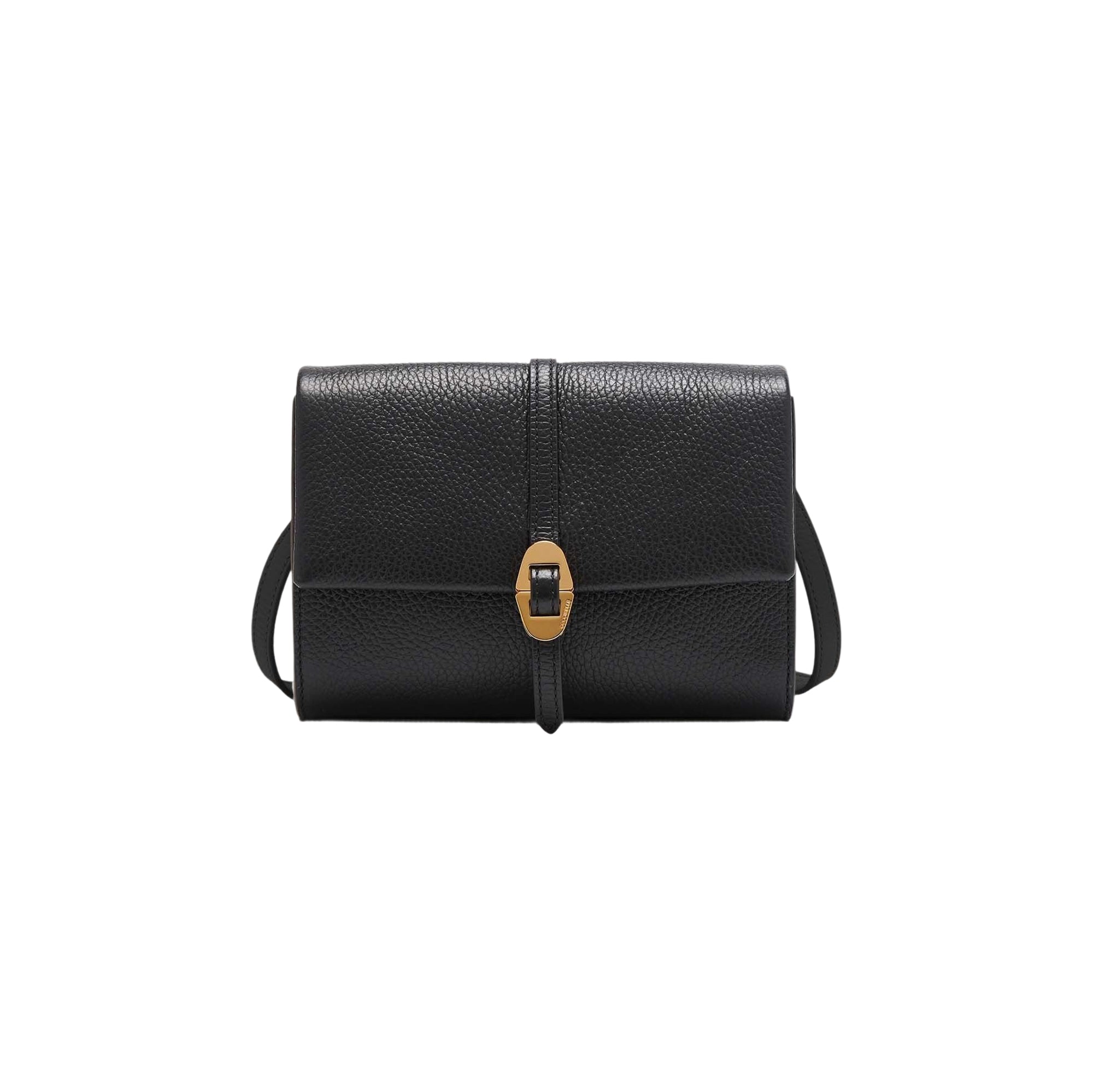 COCCINELLE Borsa Donna a Tracolla Nera, In Vera Pelle, Dorian Mini