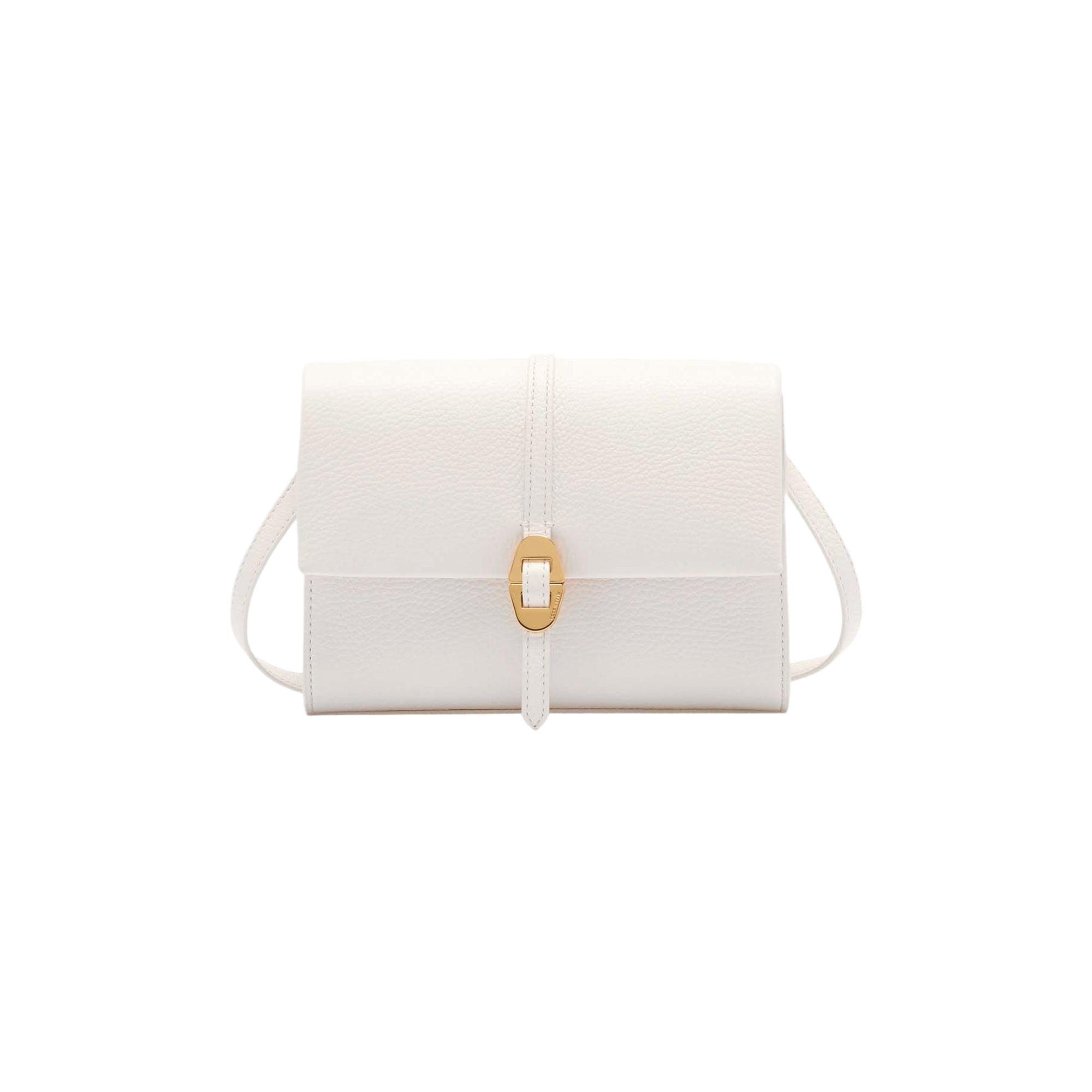 COCCINELLE Borsa Donna a Tracolla Bianca, In Vera Pelle, Dorian Mini