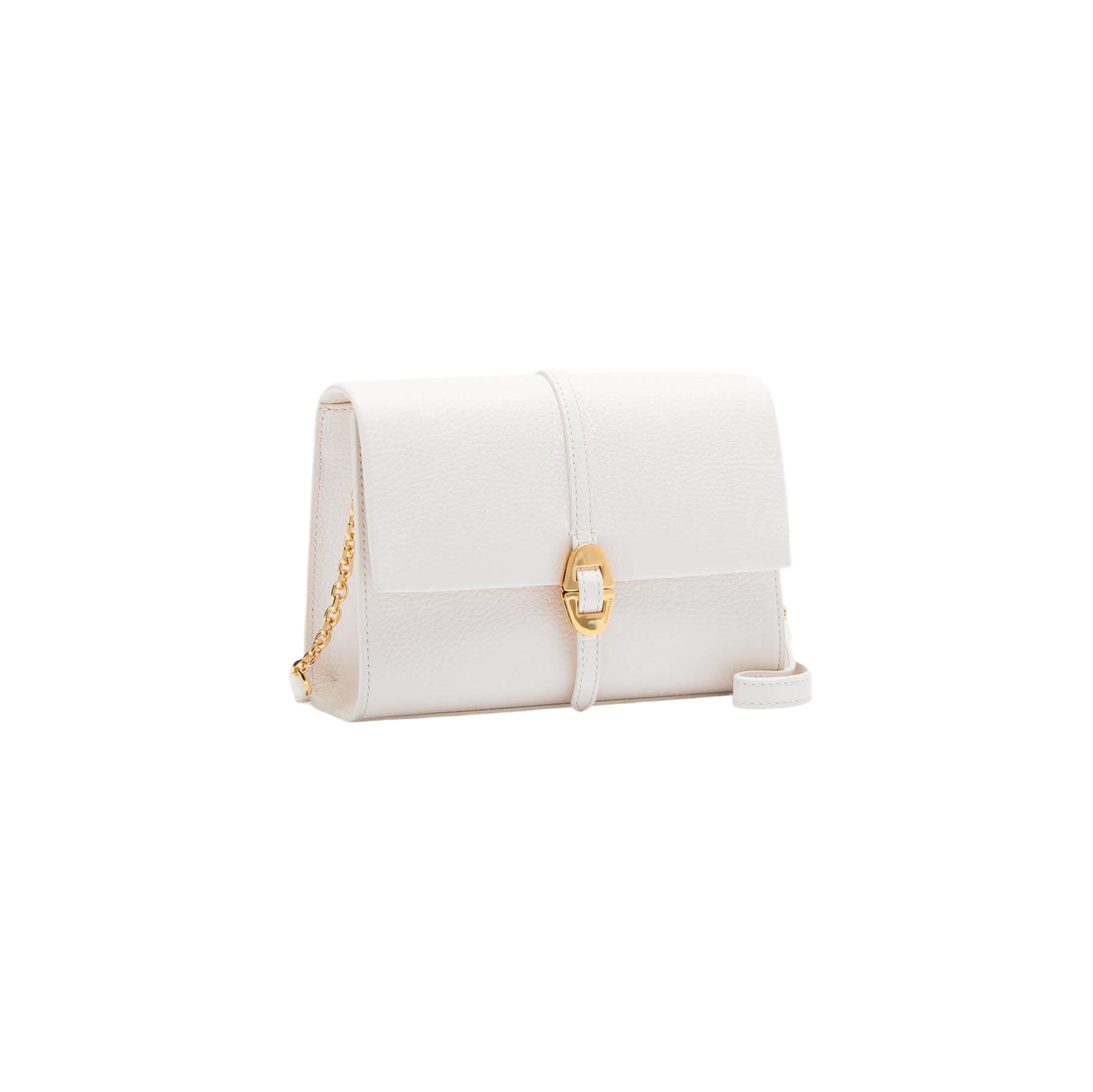 COCCINELLE Borsa Donna a Tracolla Bianca, In Vera Pelle, Dorian Mini