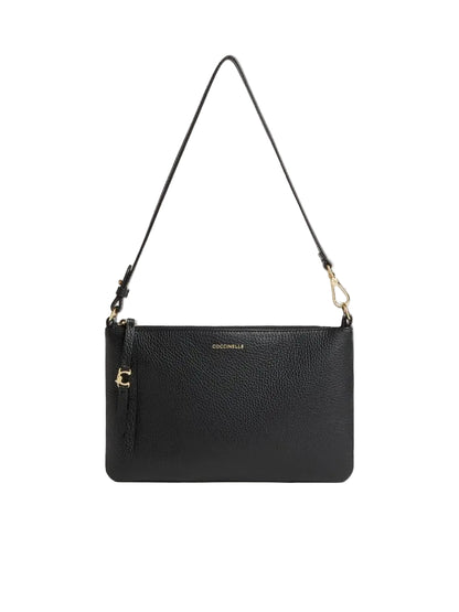 Coccinelle Borsa a Spalla Pelle Donna Nera Logo Borse nero - foto prodotto