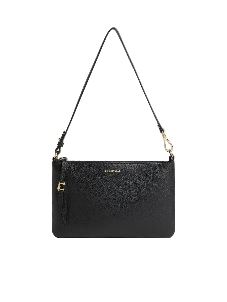 Coccinelle Borsa a Spalla Pelle Donna Nera Logo Borse nero - foto prodotto