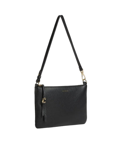 Coccinelle Borsa a Spalla Pelle Donna Nera Logo Borse nero - vista 4