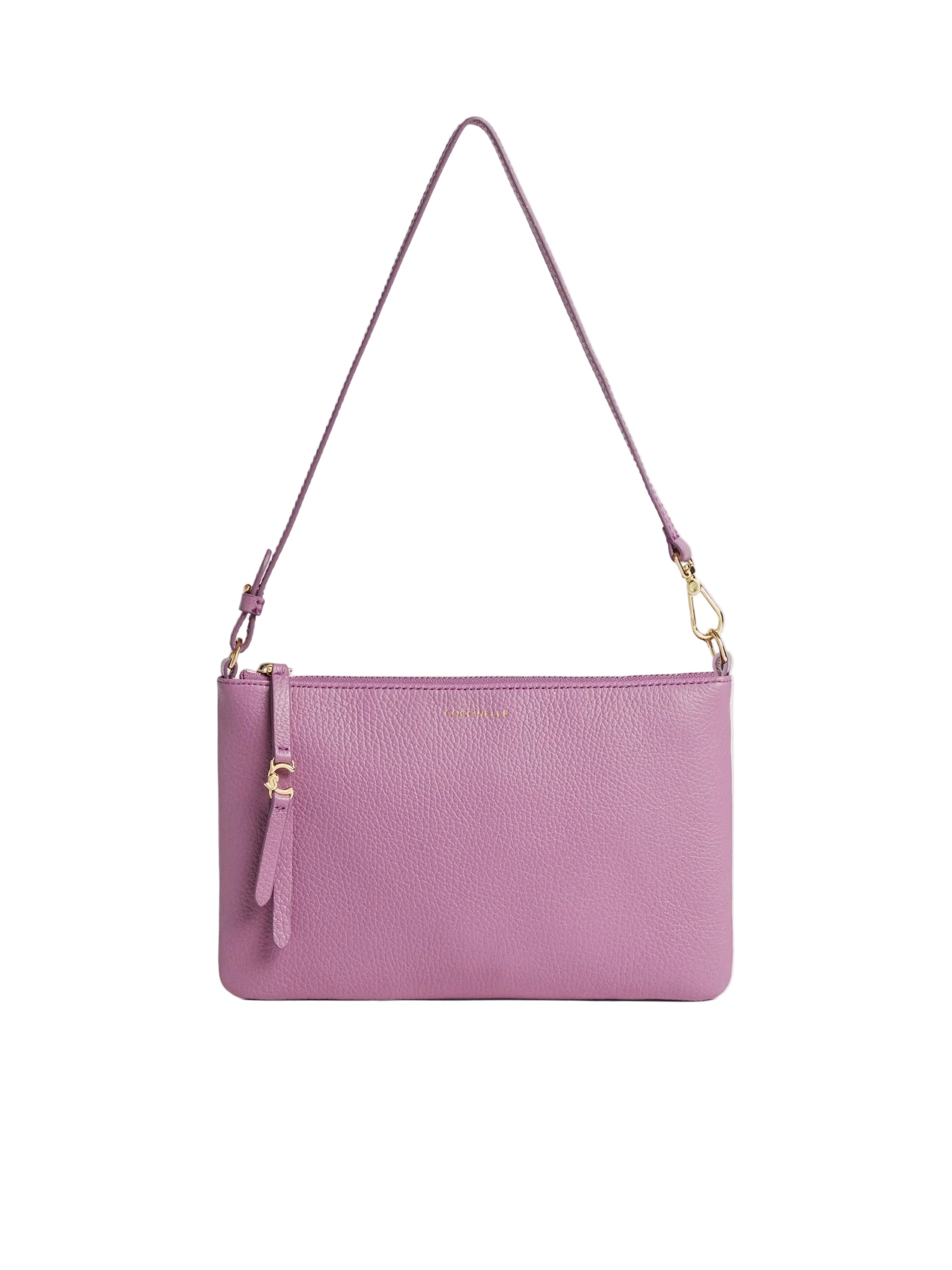Coccinelle Borsa a Spalla Pelle Donna Viola Logo Borse - foto prodotto
