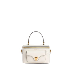 Coccinelle Umhängetasche aus Leder für Damen in Weiß mit Logo