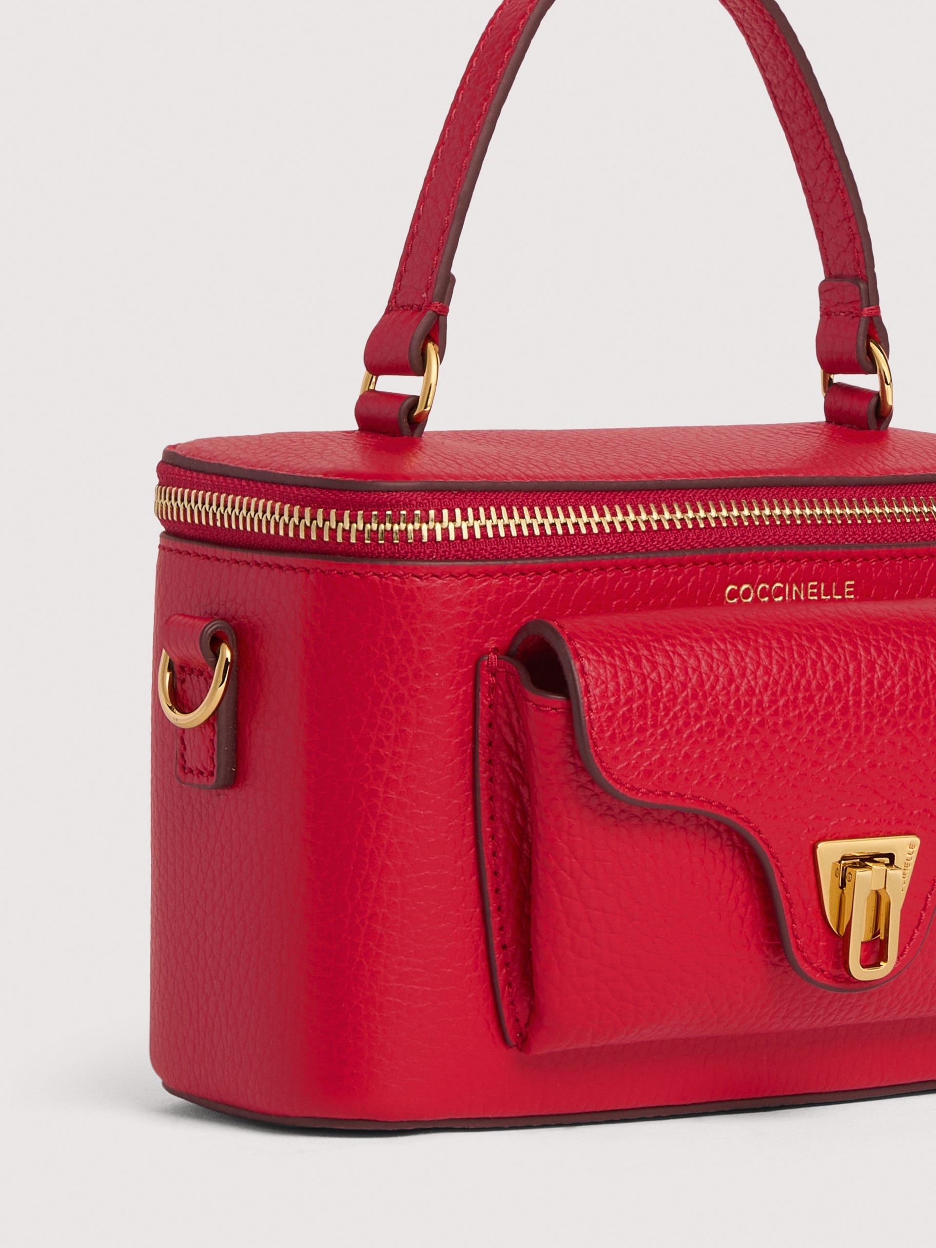 Coccinelle Borsa a Tracolla Pelle Donna Rossa Logo Borse rosso - vista 6