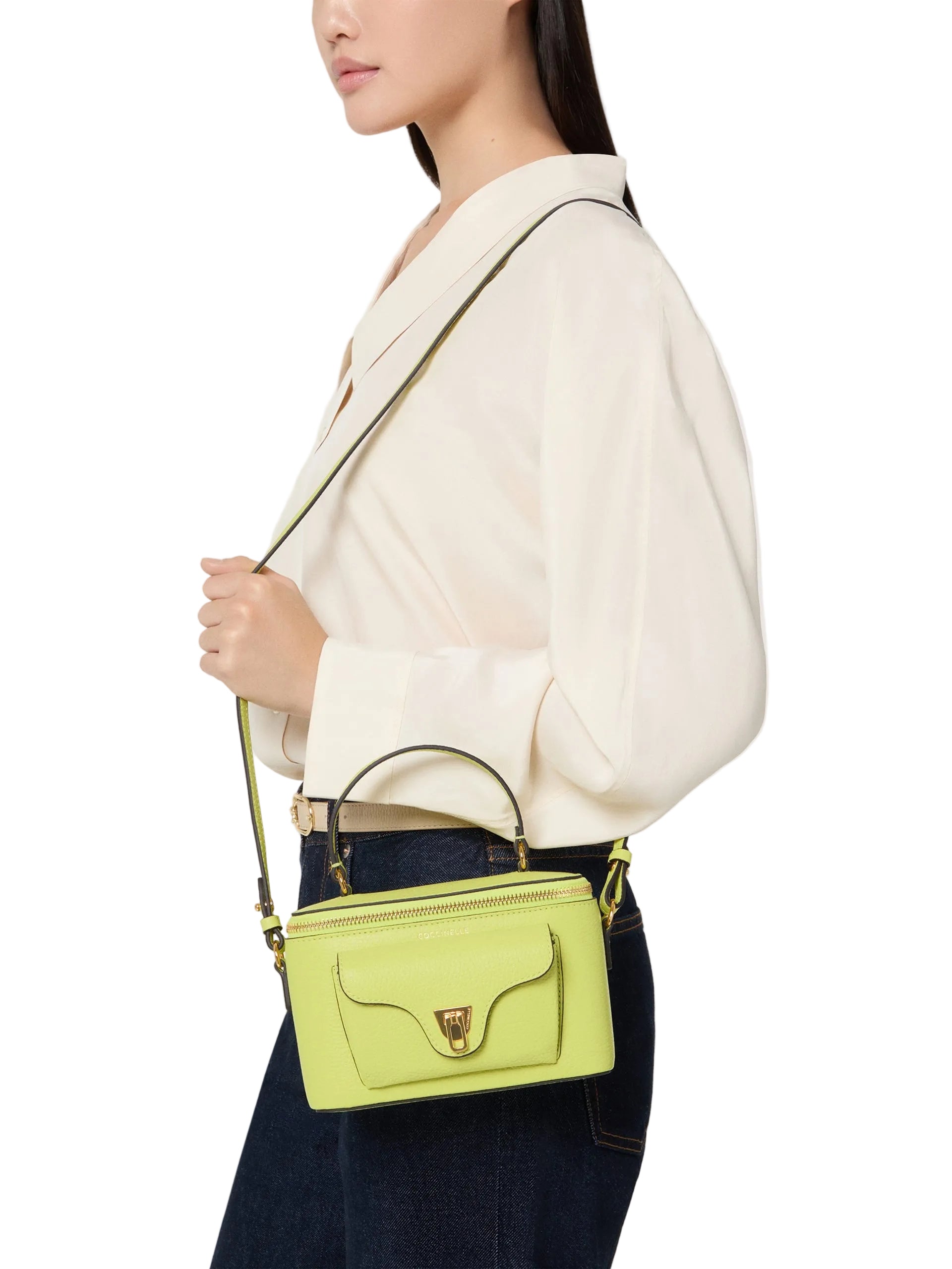 Coccinelle Borsa a Tracolla Pelle Donna Rossa Logo Borse rosso - vista 2