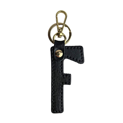 Portachiavi Lettera Donna e Uomo, In Vera Pelle Saffiano, Made in Italy Parubi Accessori - vista 6
