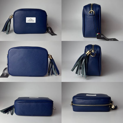 Borsa a Tracolla Donna - Outlet con Piccoli Difetti - Modello Anastasia Parubi Borse Blu Jeans - vista 6