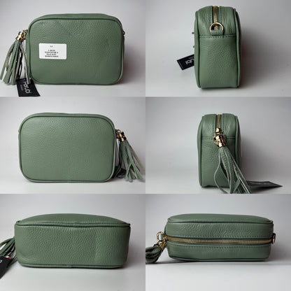 Borsa a Tracolla Donna - Outlet con Piccoli Difetti - Modello Anastasia Parubi Borse Verde Salvia - vista 21