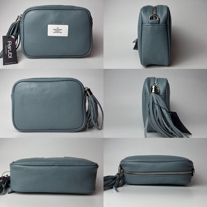 Borsa a Tracolla Donna - Outlet con Piccoli Difetti - Modello Anastasia Parubi Borse Grigio Azzurro - vista 26