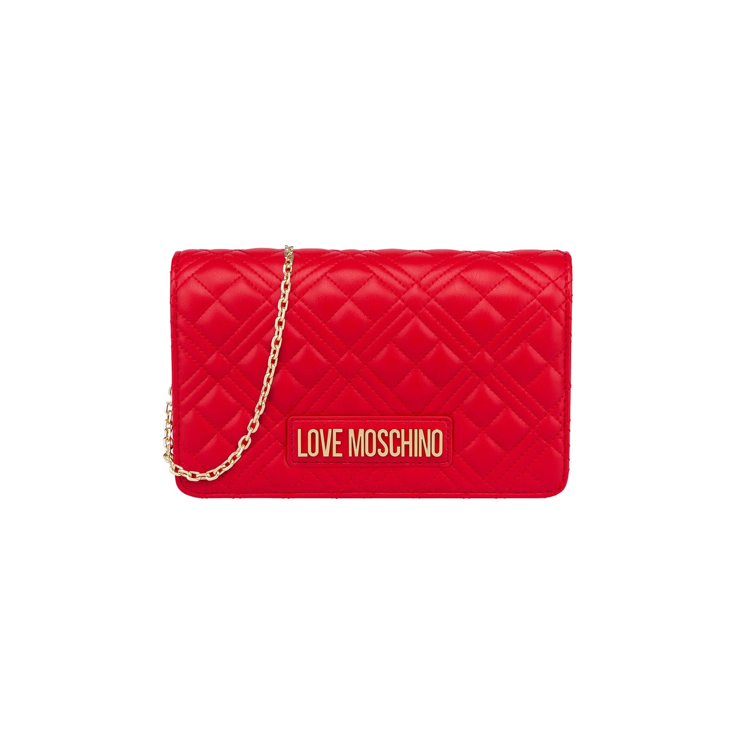 Borsa Donna a Tracolla Trapuntata Piccola Love Moschino Smart Daily Quilted Borse Rosso - vista 6