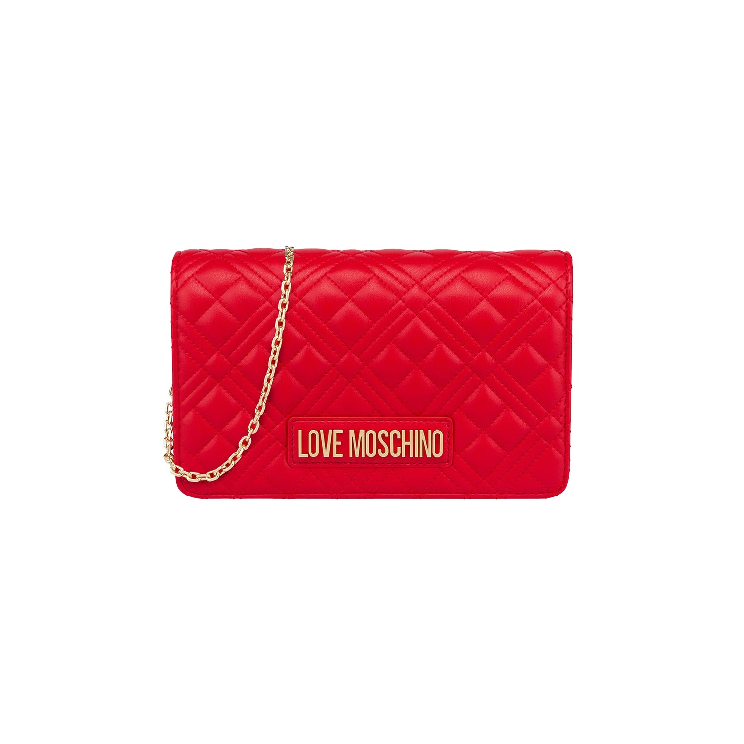 Borsa Donna a Tracolla Trapuntata Piccola Love Moschino Smart Daily Quilted Borse Rosso - vista 6