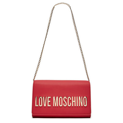 Borsa Donna Love Moschino con Tracolla a Catena e Logo Gold Borse oro - vista 3