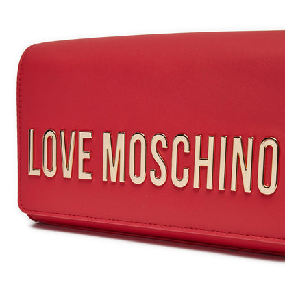 Borsa Donna Love Moschino con Tracolla a Catena e Logo Gold Borse oro - vista 6