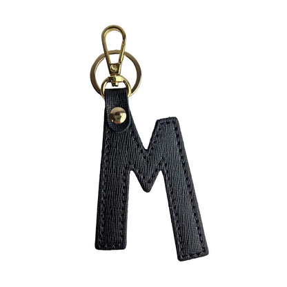 Portachiavi Lettera Donna e Uomo, In Vera Pelle Saffiano, Made in Italy Parubi Accessori - vista 12