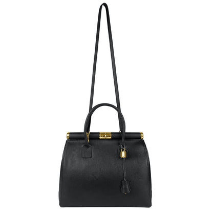 Borsa Donna a Mano con Tracolla, In Vera Pelle Morbida, Made in Italy, Modello Matilde Parubi Borse - vista 5