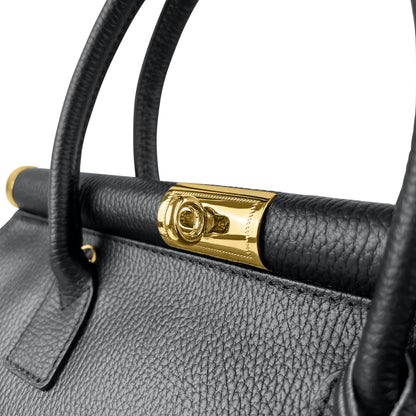 Borsa Donna a Mano con Tracolla, In Vera Pelle Morbida, Made in Italy, Modello Matilde Parubi Borse - vista 7