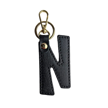 Portachiavi Lettera Donna e Uomo, In Vera Pelle Saffiano, Made in Italy Parubi Accessori - vista 13