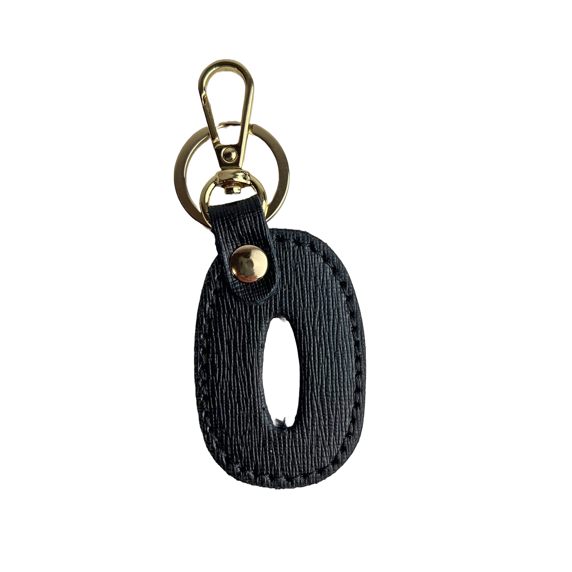 Portachiavi Lettera Donna e Uomo, In Vera Pelle Saffiano, Made in Italy Parubi Accessori - vista 24