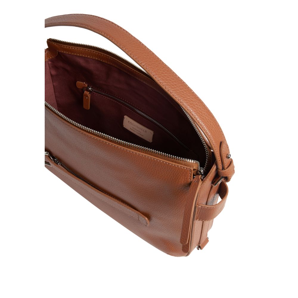Coccinelle Borsa a Tracolla Pelle Donna Marrone Chiusura con Zip Borse - vista 5