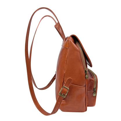 Zaino Donna, In Vera Pelle, Made in Italy, Modello Cora Parubi - vista 3