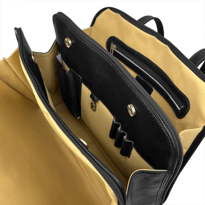 Borsa Donna a Spalla Portadocumenti, In Vera Pelle, Made in Italy, Modello Lia Parubi Borse - vista 15