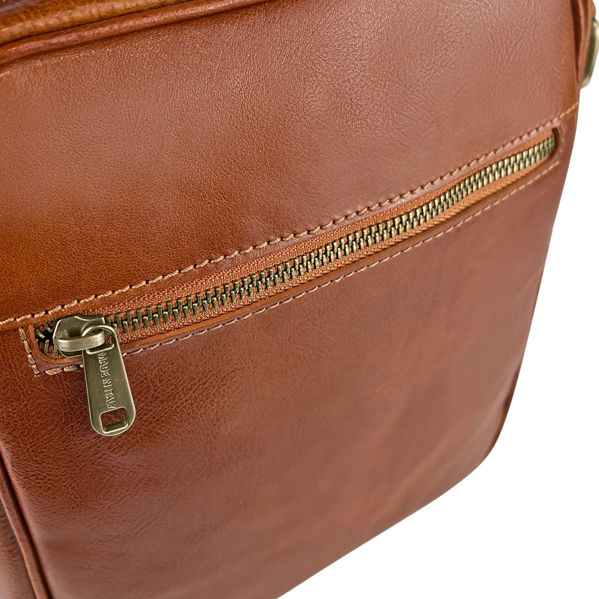 Borsello Uomo, In Vera Pelle, Made in Italy, Modello Corsaro Parubi - vista 4