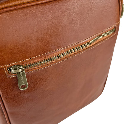Borsello Uomo, In Vera Pelle, Made in Italy, Modello Corsaro Parubi - vista 4