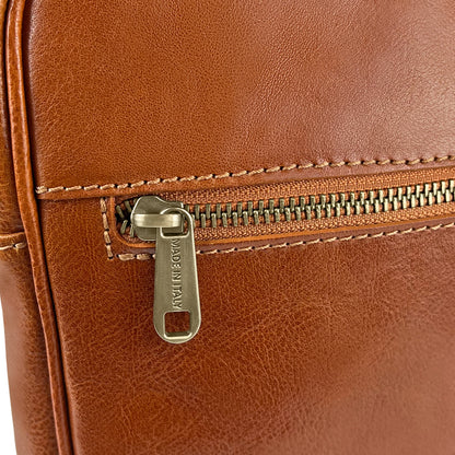 Borsello Uomo, In Vera Pelle, Made in Italy, Modello Corsaro Parubi - vista 5