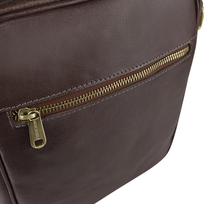 Borsello Uomo, In Vera Pelle, Made in Italy, Modello Corsaro Parubi - vista 11