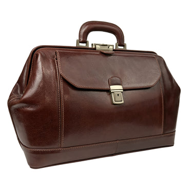 Borsa Da Medico Uomo e Donna, In Vera Pelle, Made in Italy, Modello Amedeo Parubi Borse - vista 2