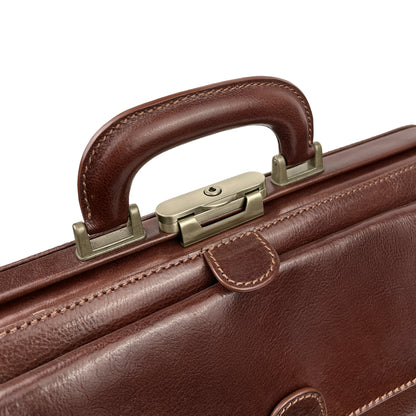 Borsa Da Medico Uomo e Donna, In Vera Pelle, Made in Italy, Modello Amedeo Parubi Borse - vista 5
