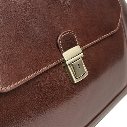 Borsa Da Medico Uomo e Donna, In Vera Pelle, Made in Italy, Modello Amedeo Parubi Borse - vista 6