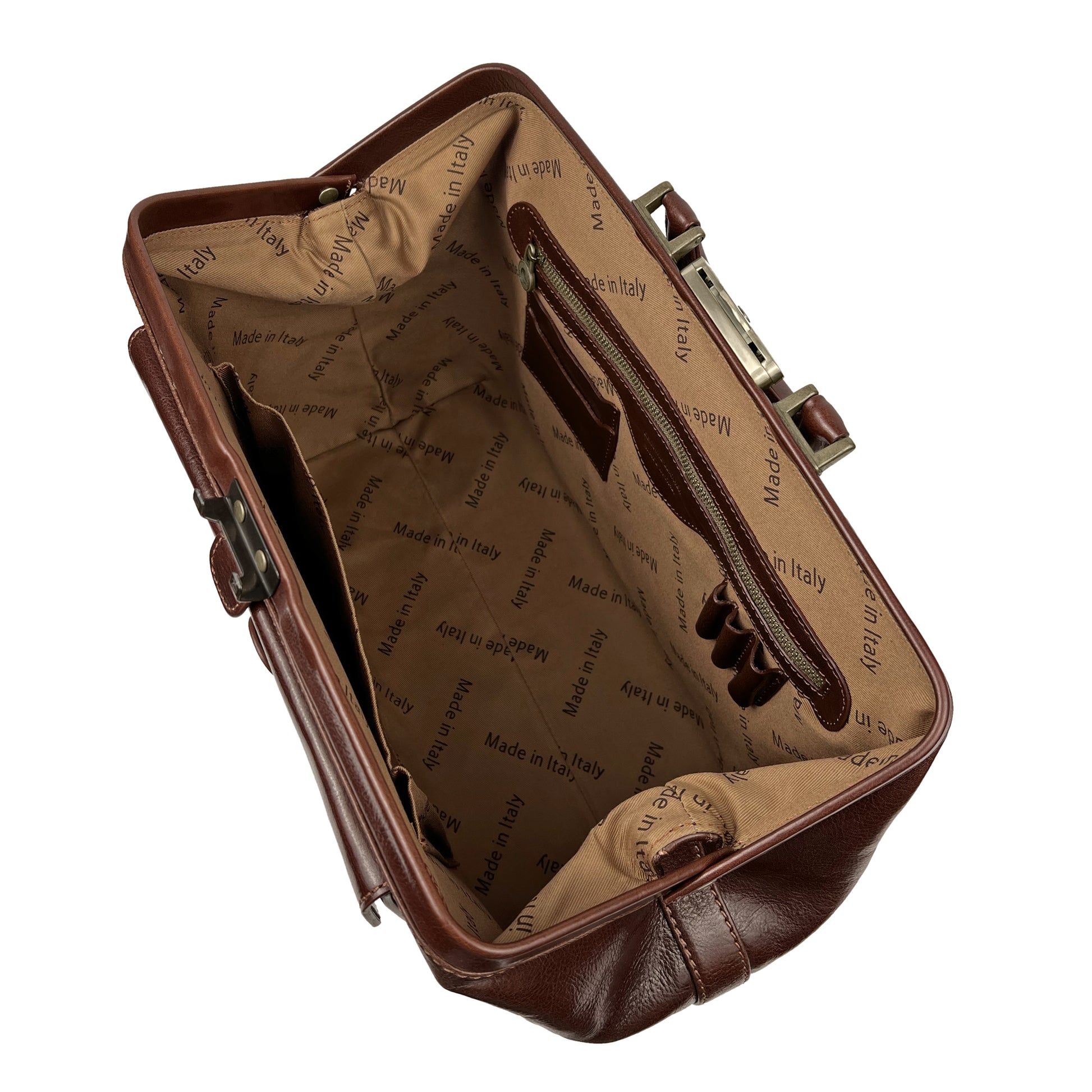 Borsa Da Medico Uomo e Donna, In Vera Pelle, Made in Italy, Modello Amedeo Parubi Borse - vista 8