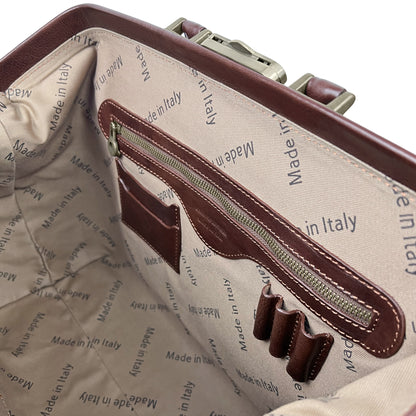 Borsa Da Medico Uomo e Donna, In Vera Pelle, Made in Italy, Modello Amedeo Parubi Borse - vista 9
