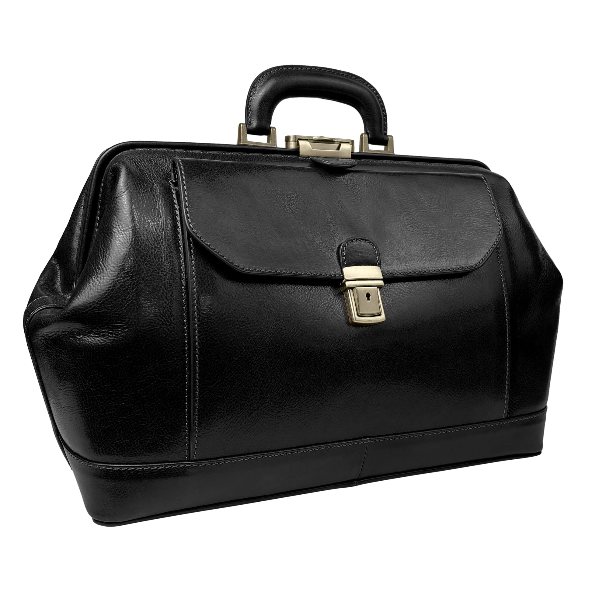 Borsa Da Medico Uomo e Donna, In Vera Pelle, Made in Italy, Modello Amedeo Parubi Borse - vista 12