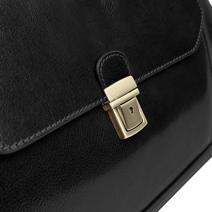 Borsa Da Medico Uomo e Donna, In Vera Pelle, Made in Italy, Modello Amedeo Parubi Borse - vista 19