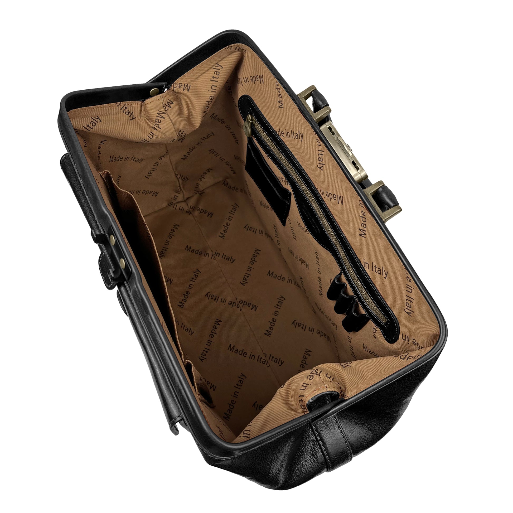 Borsa Da Medico Uomo e Donna, In Vera Pelle, Made in Italy, Modello Amedeo Parubi Borse - vista 15