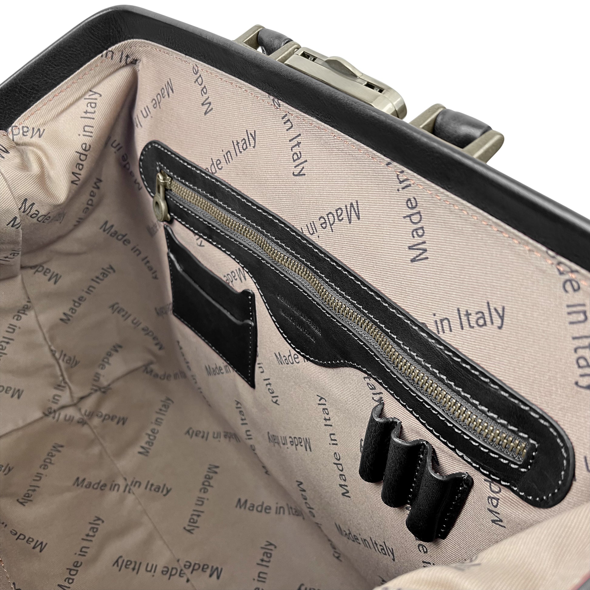 Borsa Da Medico Uomo e Donna, In Vera Pelle, Made in Italy, Modello Amedeo Parubi Borse - vista 16