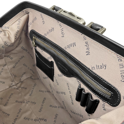 Borsa Da Medico Uomo e Donna, In Vera Pelle, Made in Italy, Modello Amedeo Parubi Borse - vista 16