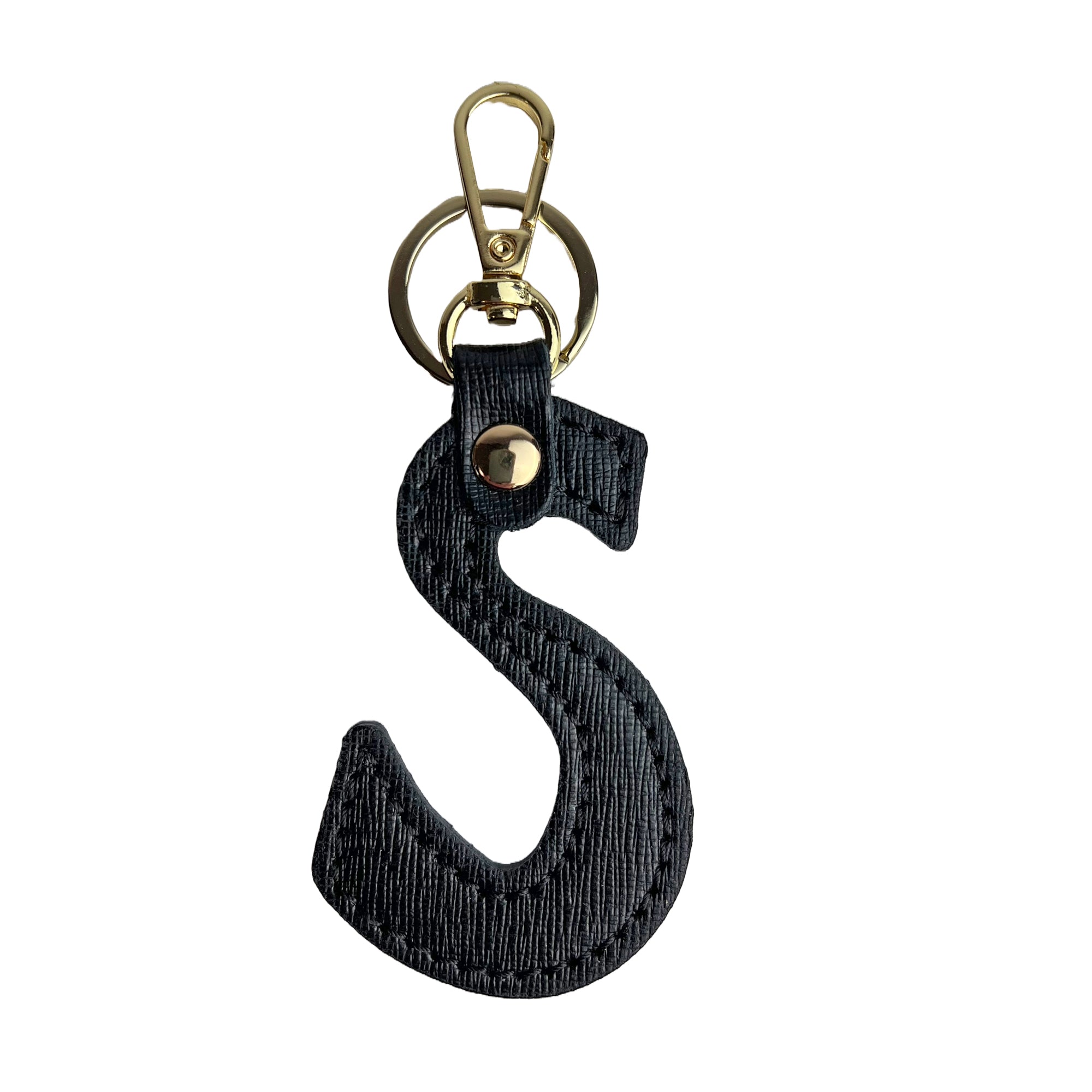 Portachiavi Lettera Donna e Uomo, In Vera Pelle Saffiano, Made in Italy Parubi Accessori - vista 17
