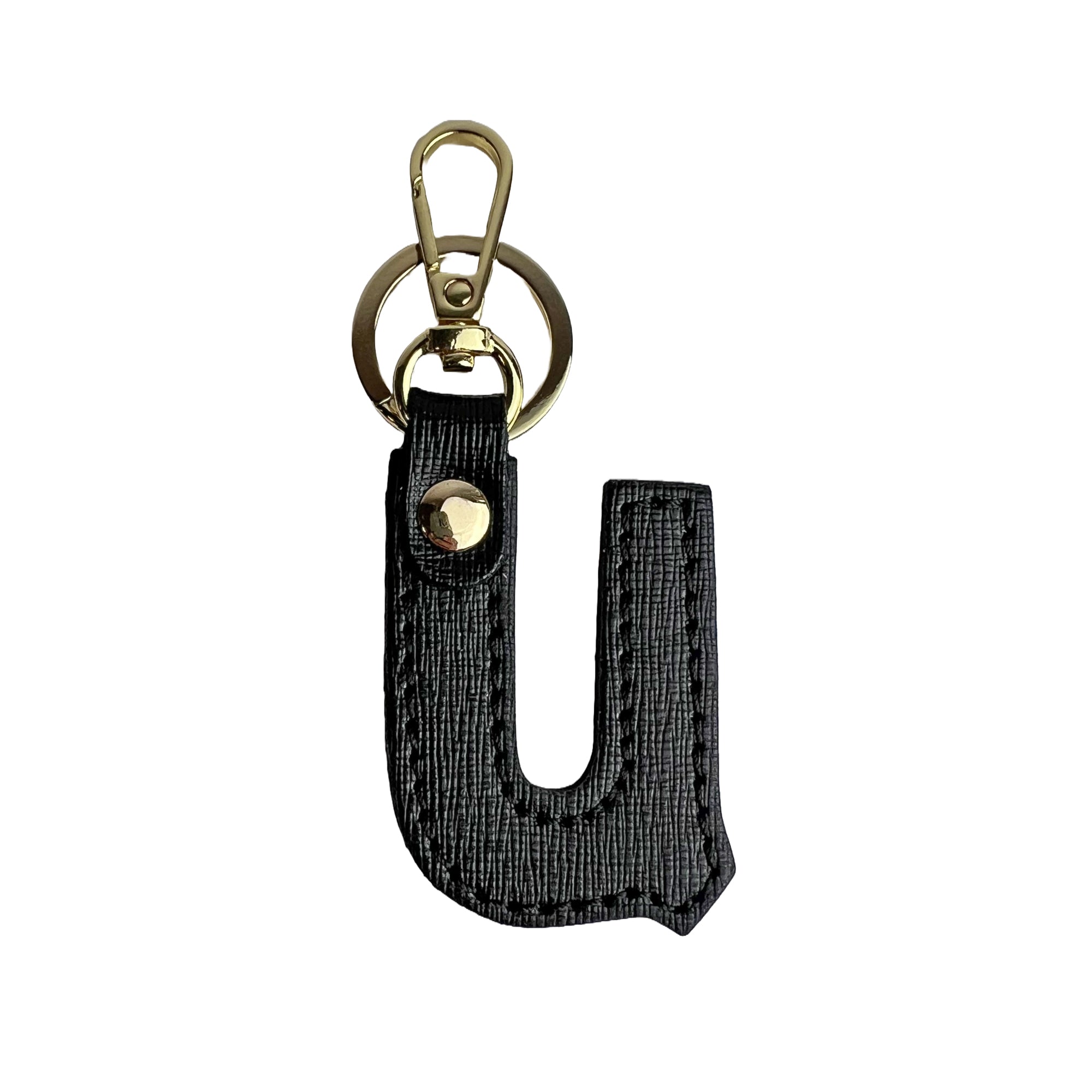Portachiavi Lettera Donna e Uomo, In Vera Pelle Saffiano, Made in Italy Parubi Accessori - vista 19