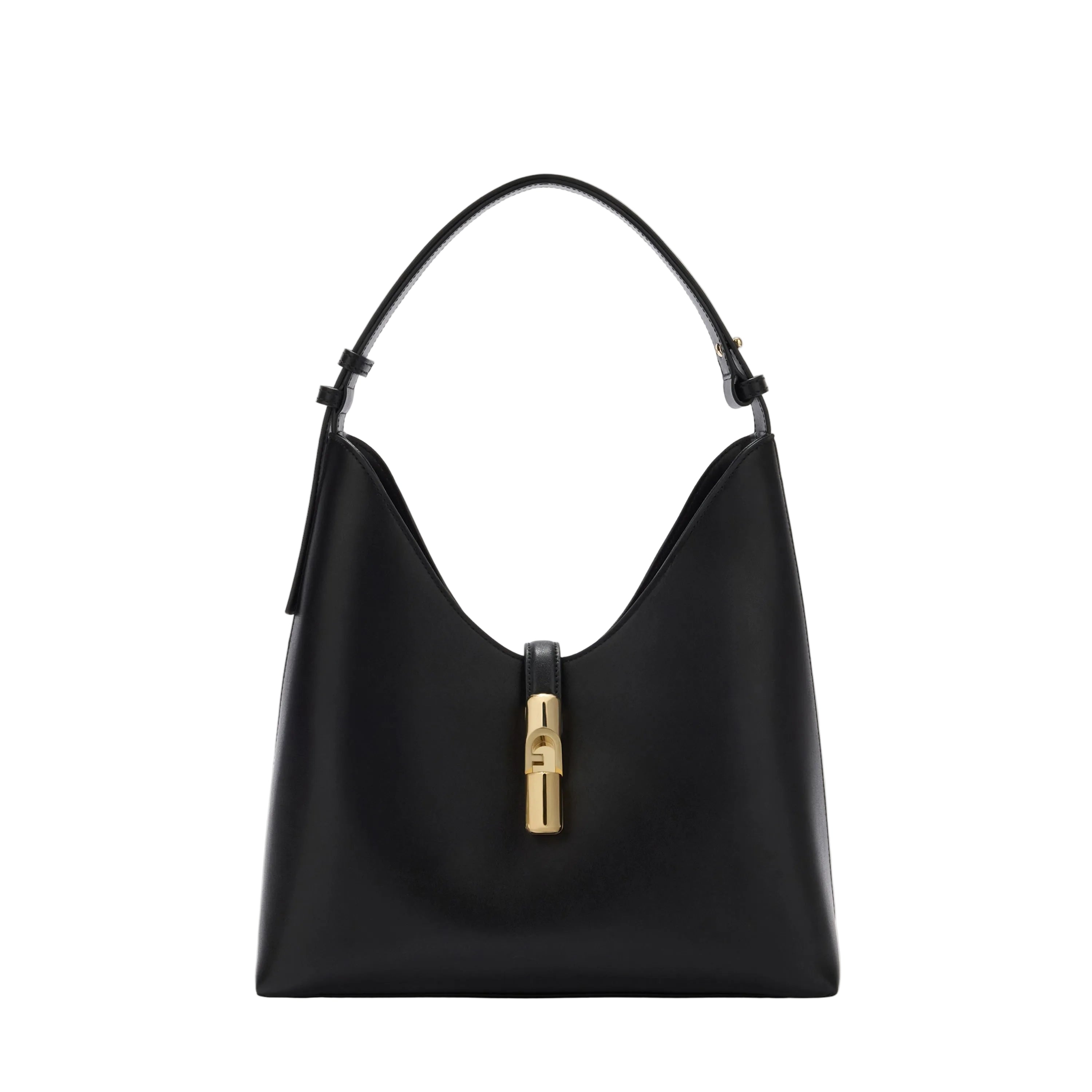 Furla Borsa Donna Nera Spalla Pelle Goccia Logo
