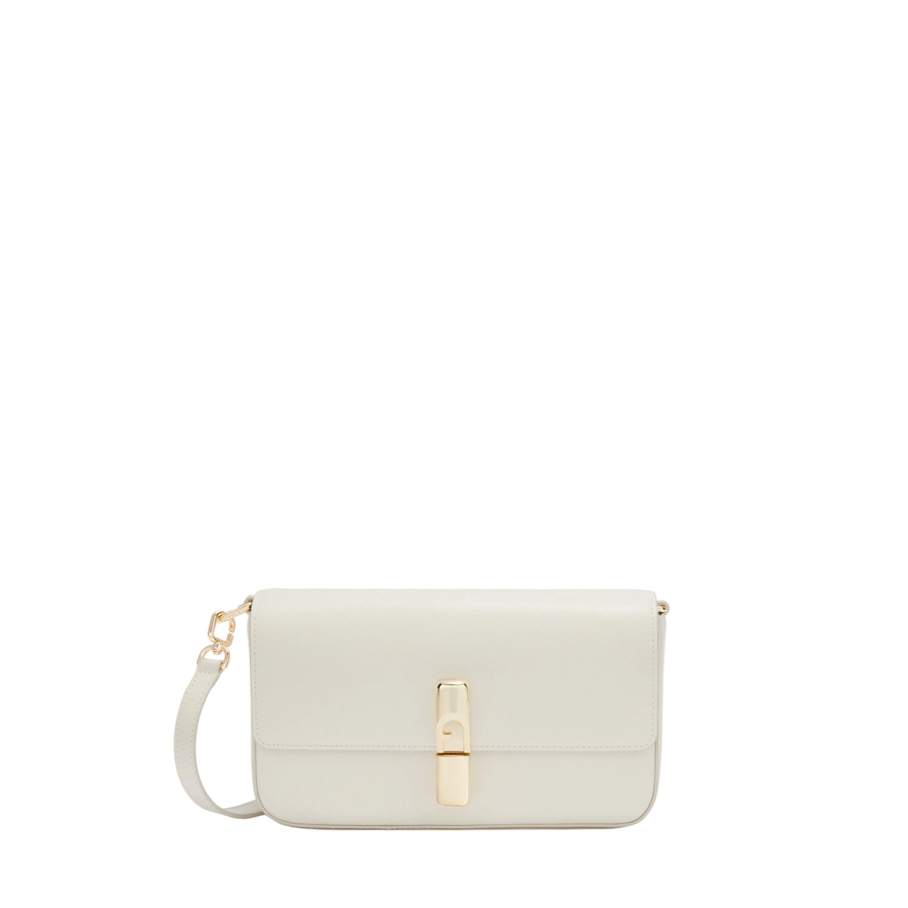 Furla Borsa Donna Bianca Tracolla Pelle Iride Logo