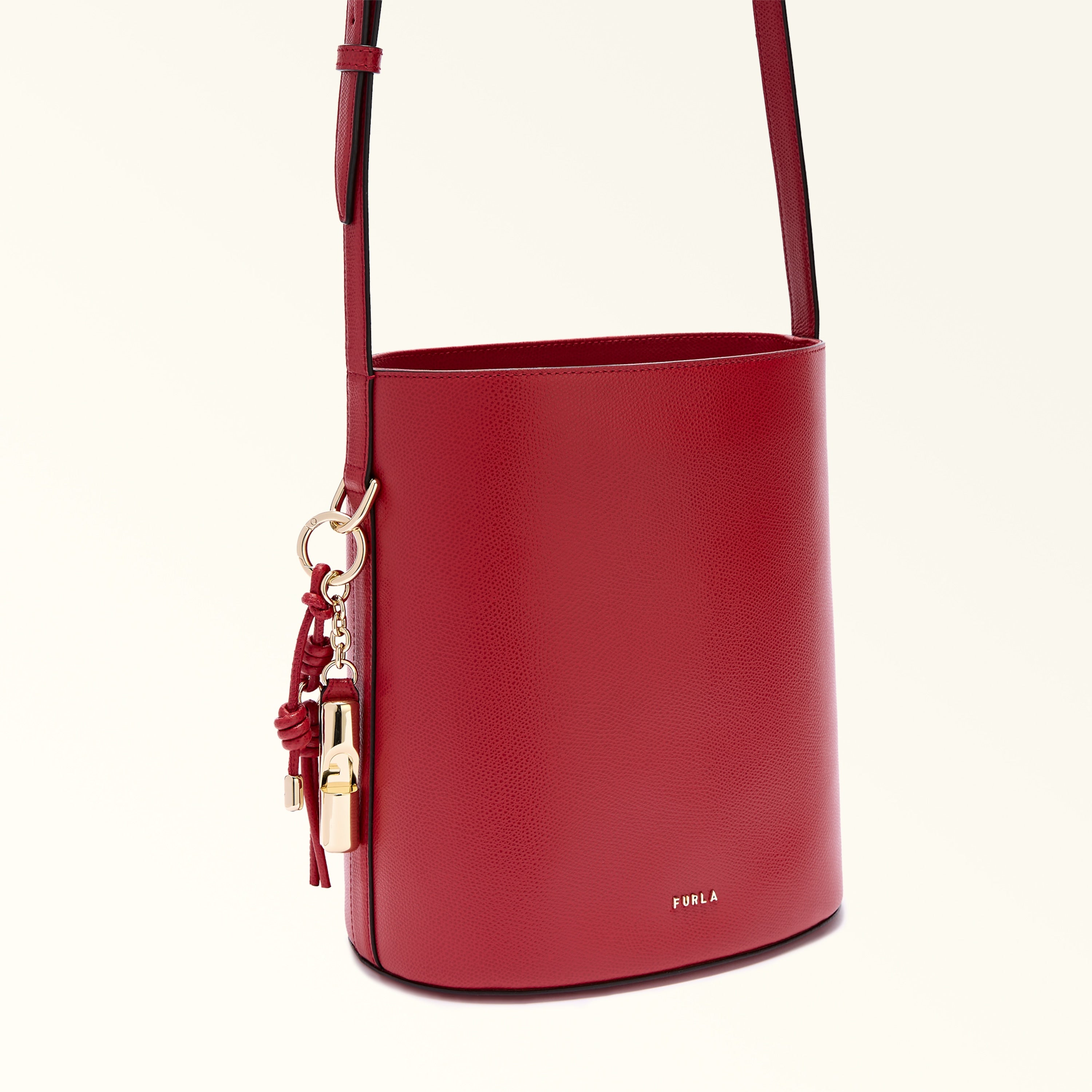 Furla Sac Femme Rouge Bandoulière Cuir Roxie Logo