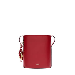 Furla Sac Femme Rouge Bandoulière Cuir Roxie Logo